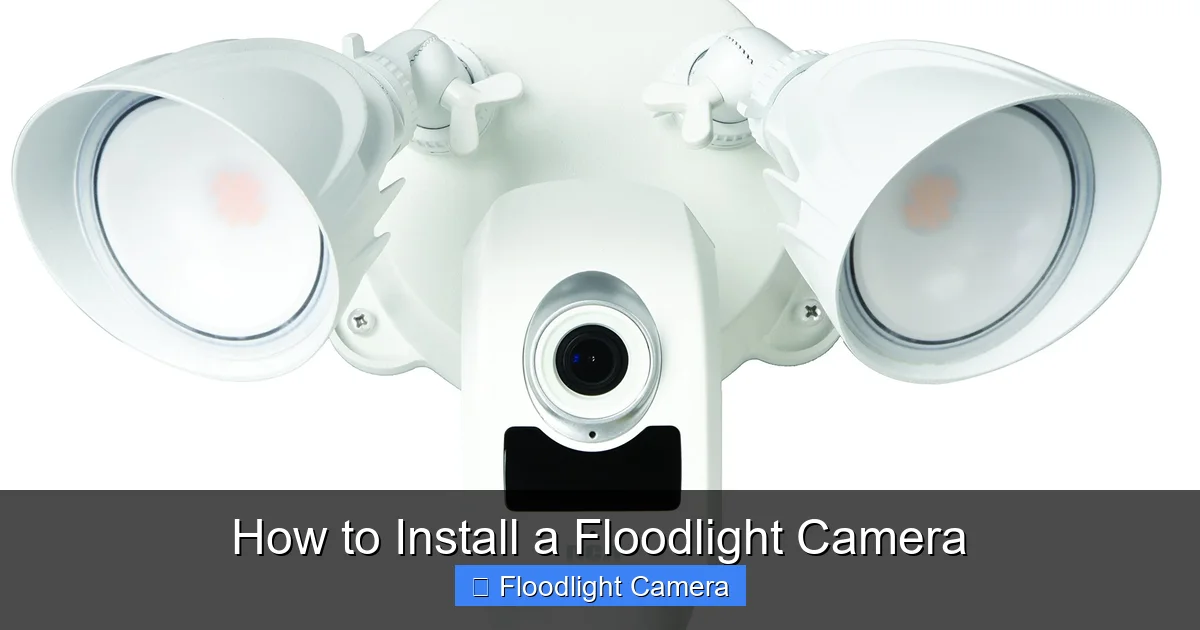 How to Install a Floodlight Camera