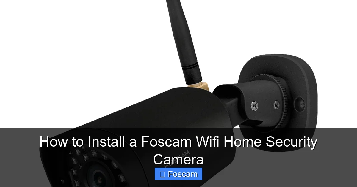 How to Install a Foscam Wifi Home Security Camera