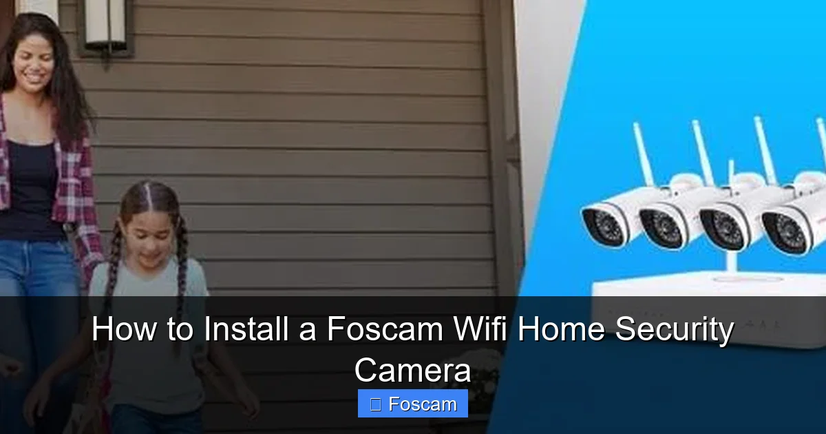 How to Install a Foscam Wifi Home Security Camera