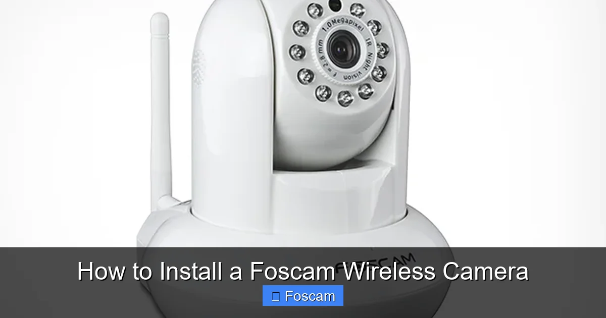 How to Install a Foscam Wireless Camera