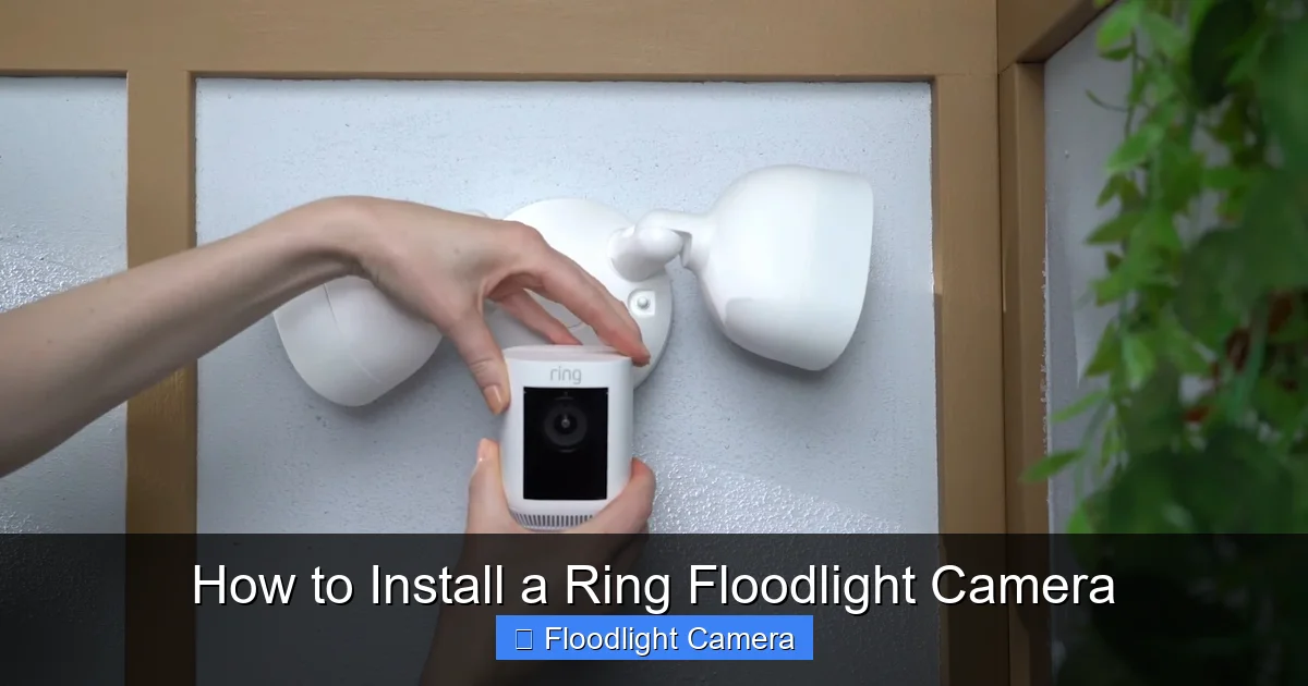 How to Install a Ring Floodlight Camera