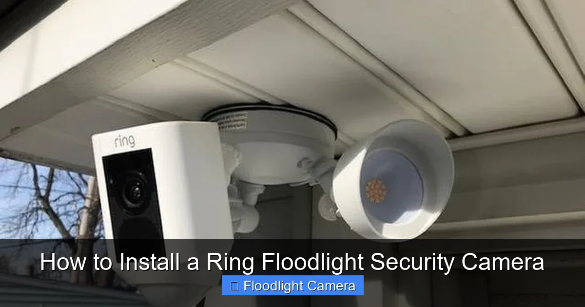 How to Install a Ring Floodlight Security Camera