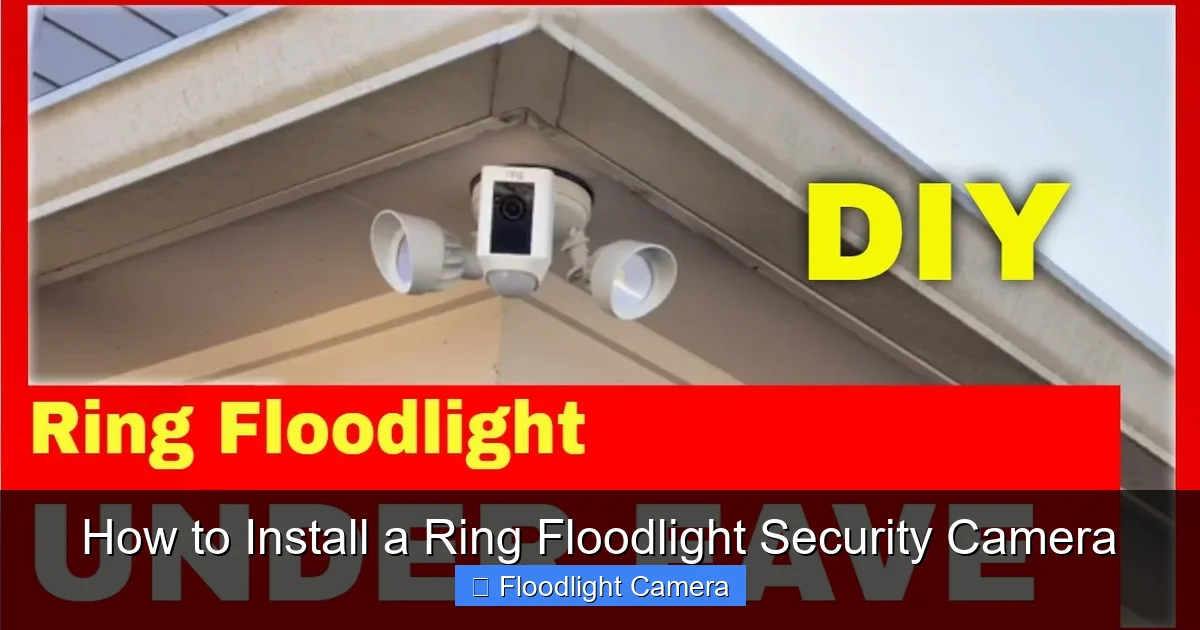 How to Install a Ring Floodlight Security Camera