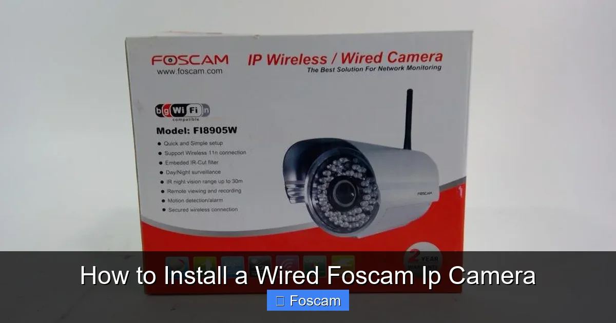 How to Install a Wired Foscam Ip Camera