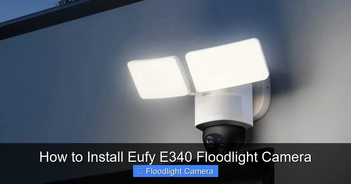 How to Install Eufy E340 Floodlight Camera