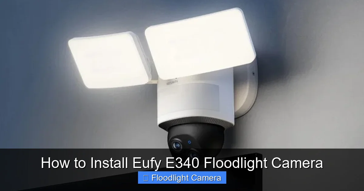 How to Install Eufy E340 Floodlight Camera