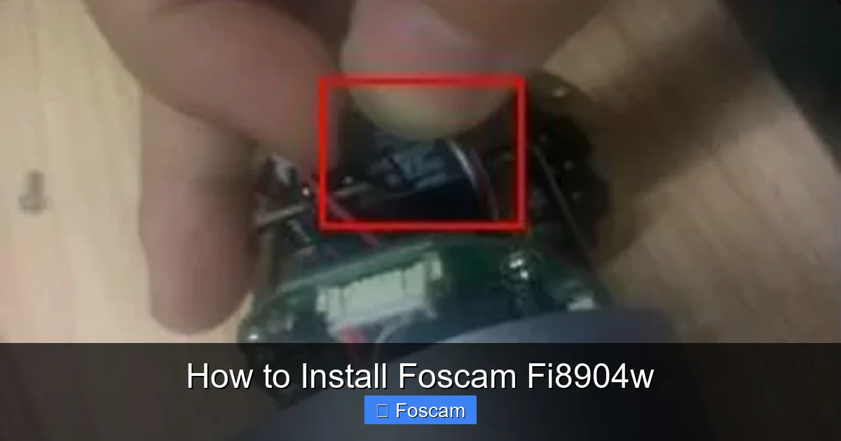 How to Install Foscam Fi8904w