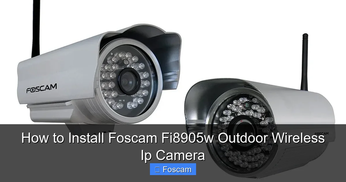 How to Install Foscam Fi8905w Outdoor Wireless Ip Camera