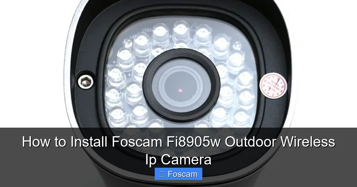 How to Install Foscam Fi8905w Outdoor Wireless Ip Camera