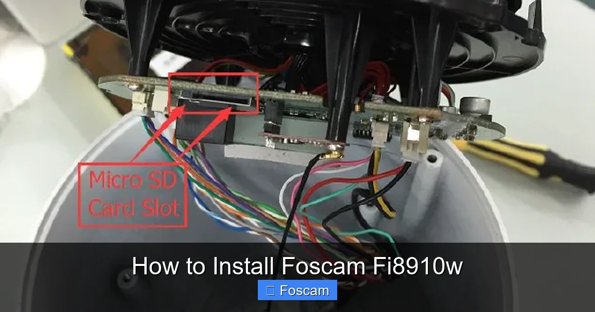 How to Install Foscam Fi8910w