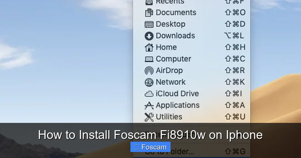 How to Install Foscam Fi8910w on Iphone