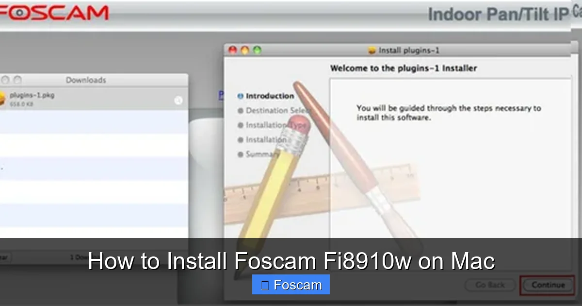 How to Install Foscam Fi8910w on Mac