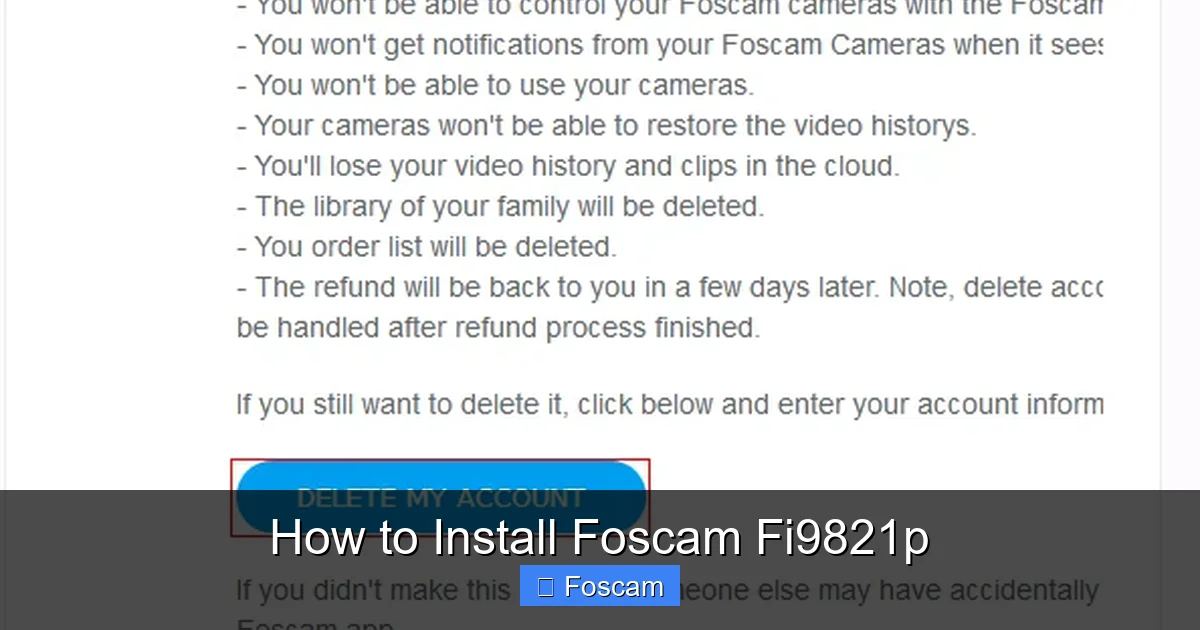 How to Install Foscam Fi9821p