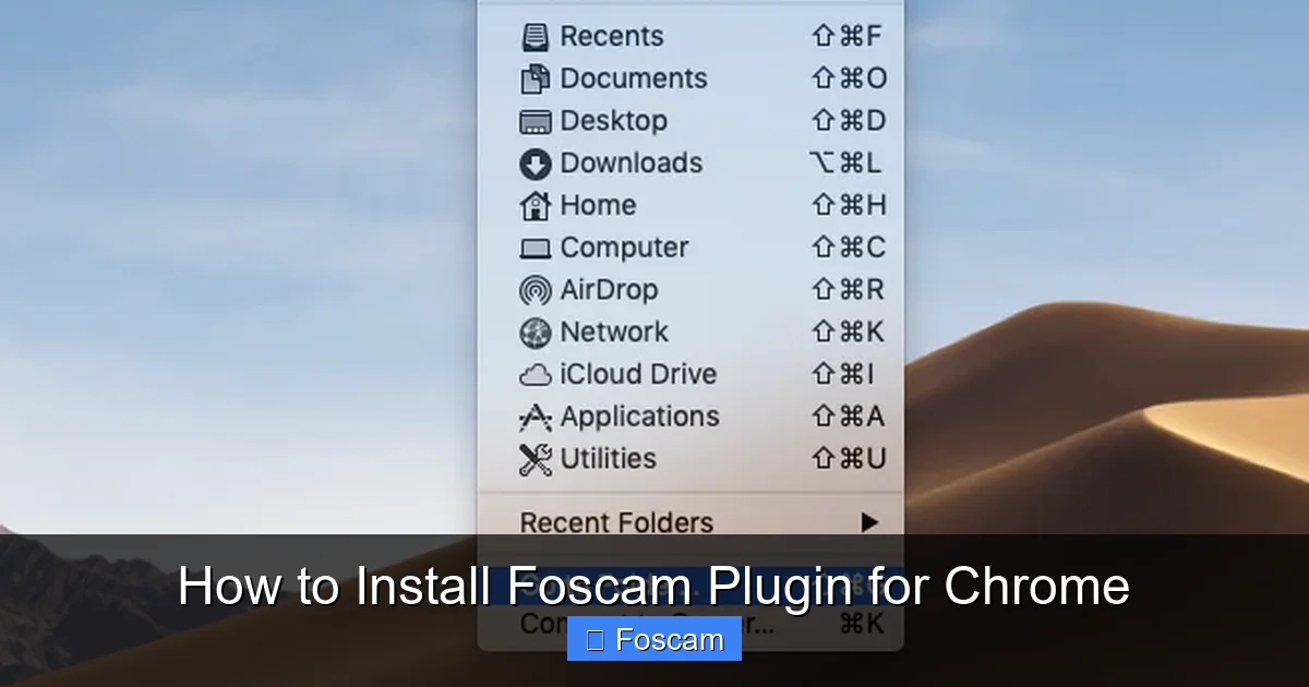 How to Install Foscam Plugin for Chrome