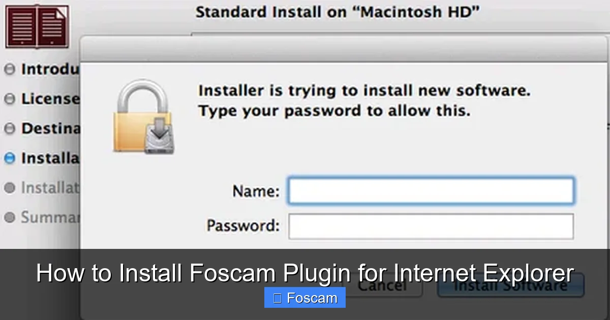 How to Install Foscam Plugin for Internet Explorer