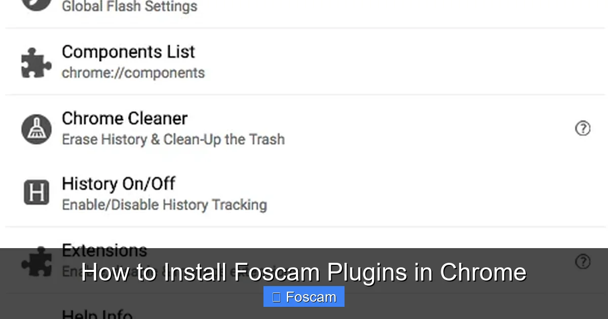 How to Install Foscam Plugins in Chrome