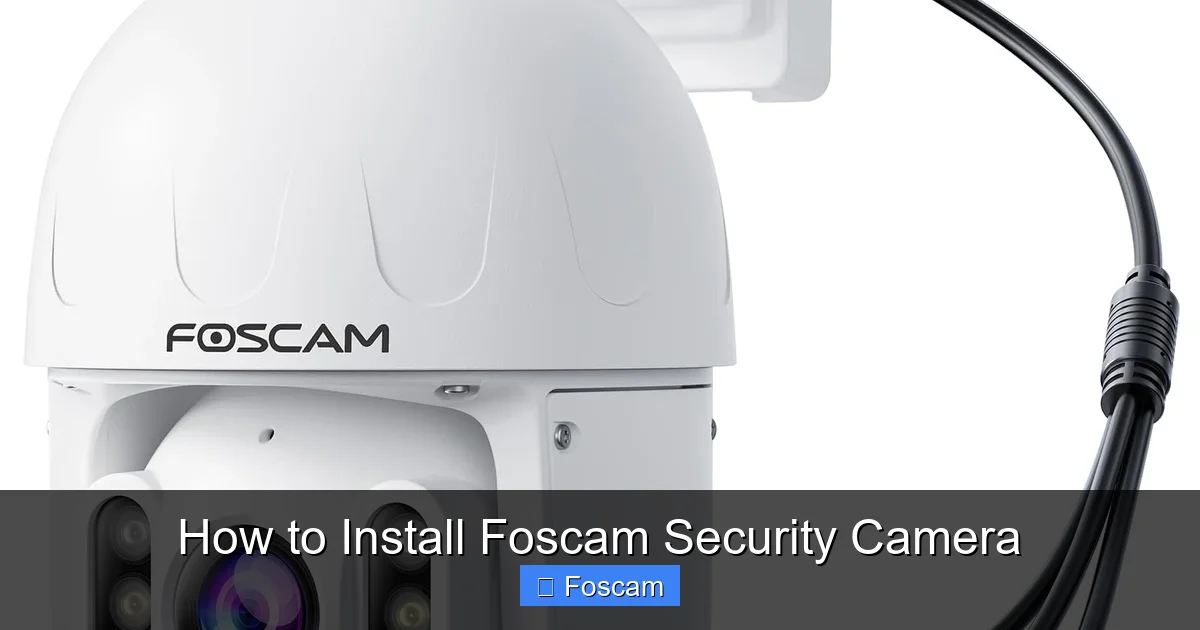 How to Install Foscam Security Camera