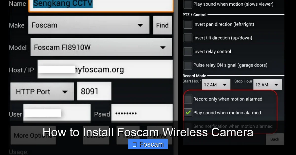 How to Install Foscam Wireless Camera