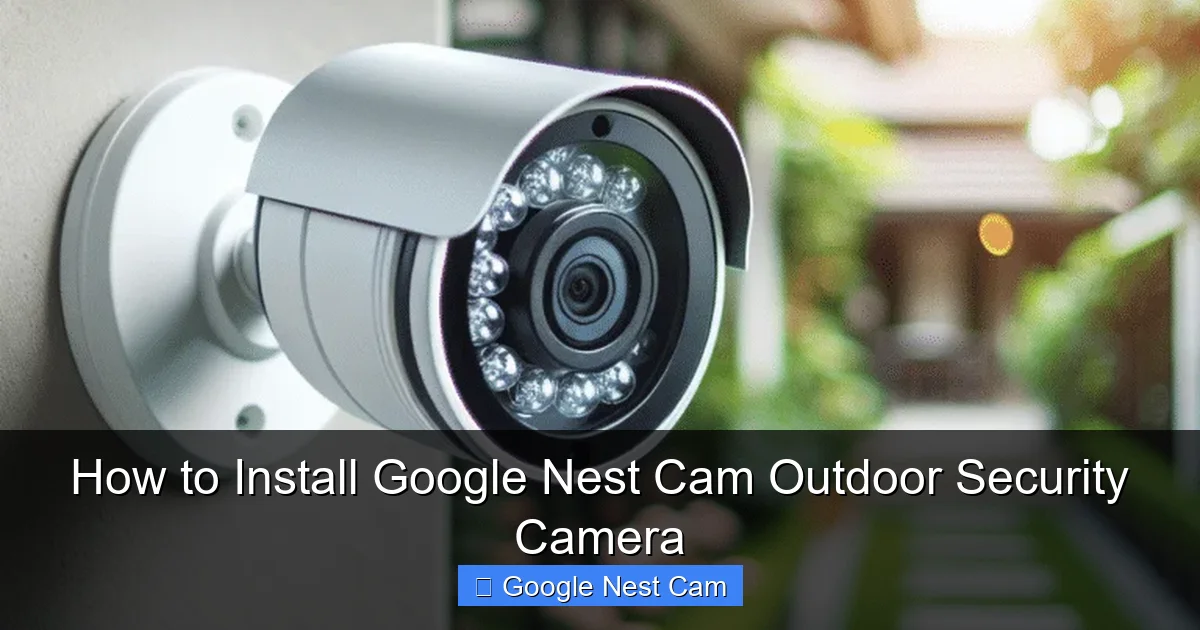 How to Install Google Nest Cam Outdoor Security Camera