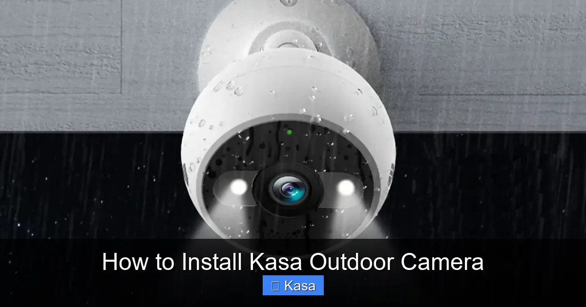 How to Install Kasa Outdoor Camera