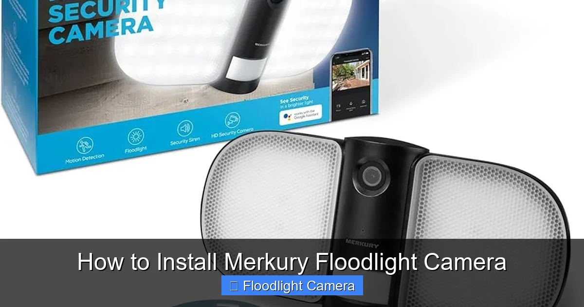 How to Install Merkury Floodlight Camera