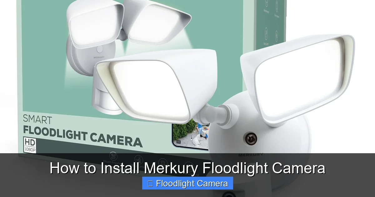How to Install Merkury Floodlight Camera