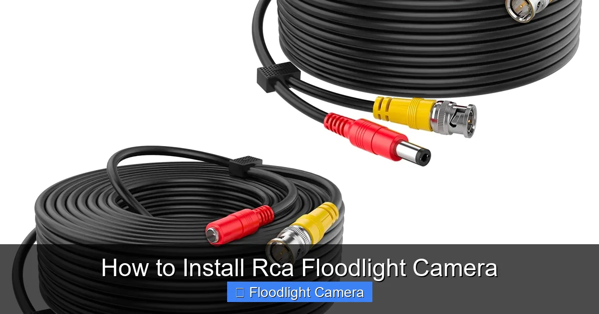 How to Install Rca Floodlight Camera