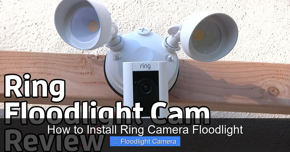 How to Install Ring Camera Floodlight