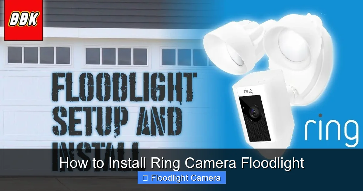How to Install Ring Camera Floodlight