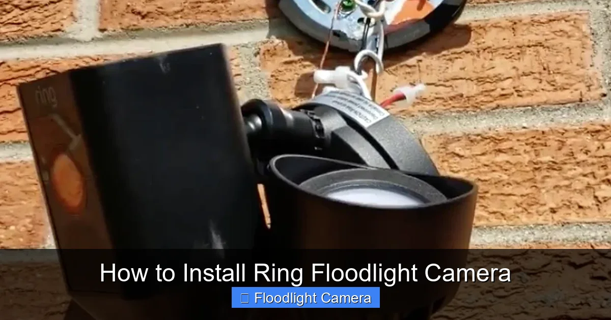 How to Install Ring Floodlight Camera