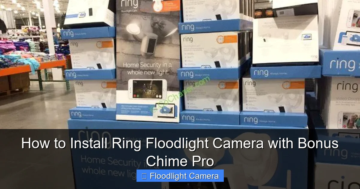 How to Install Ring Floodlight Camera with Bonus Chime Pro