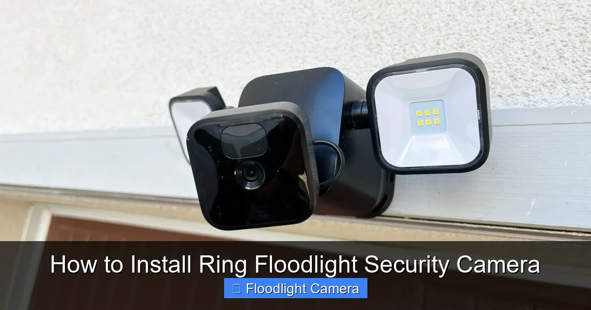 How to Install Ring Floodlight Security Camera