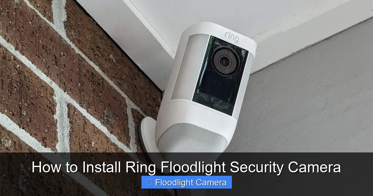 How to Install Ring Floodlight Security Camera