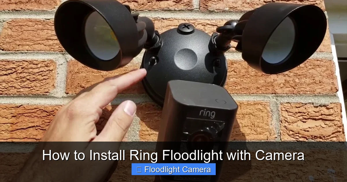 How to Install Ring Floodlight with Camera