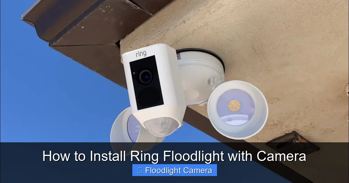 How to Install Ring Floodlight with Camera