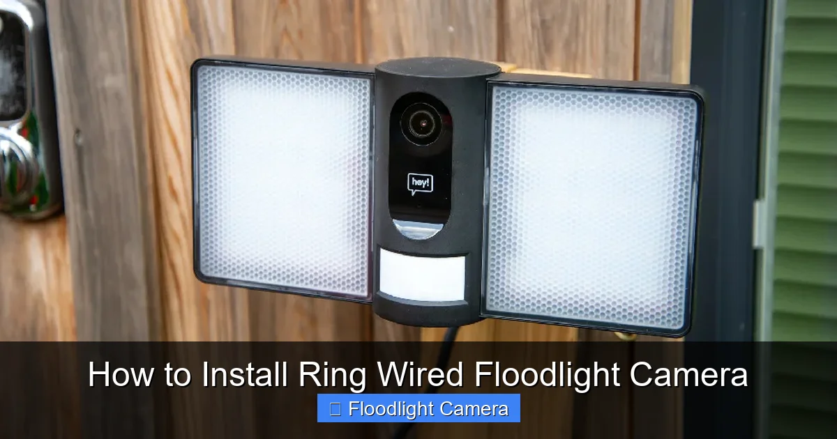 How to Install Ring Wired Floodlight Camera