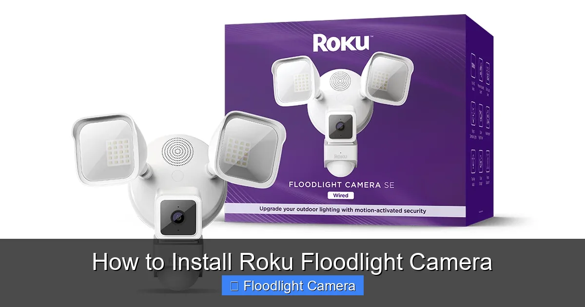 How to Install Roku Floodlight Camera