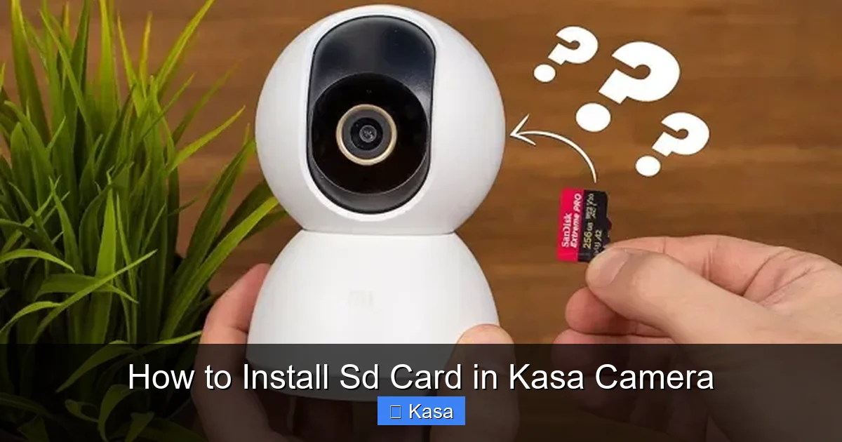 How to Install Sd Card in Kasa Camera