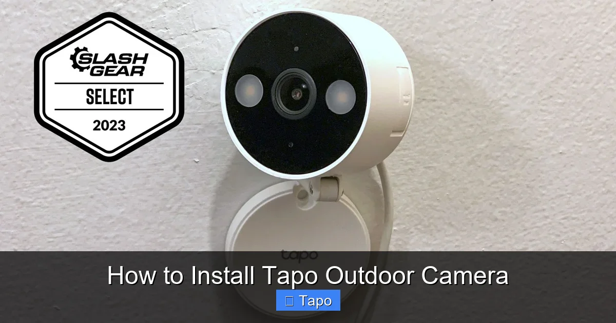 How to Install Tapo Outdoor Camera
