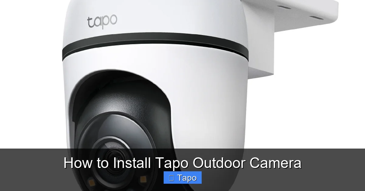 How to Install Tapo Outdoor Camera
