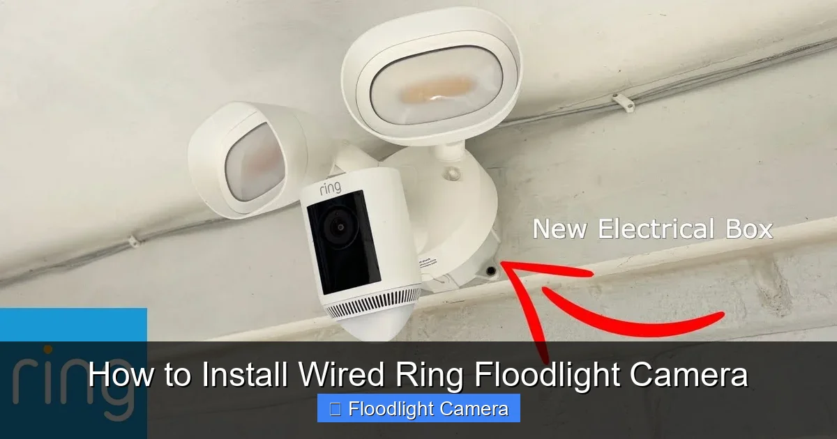 How to Install Wired Ring Floodlight Camera