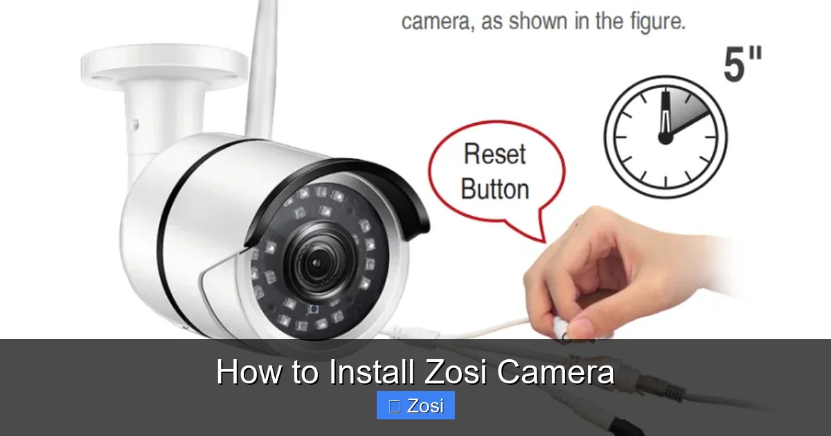 How to Install Zosi Camera