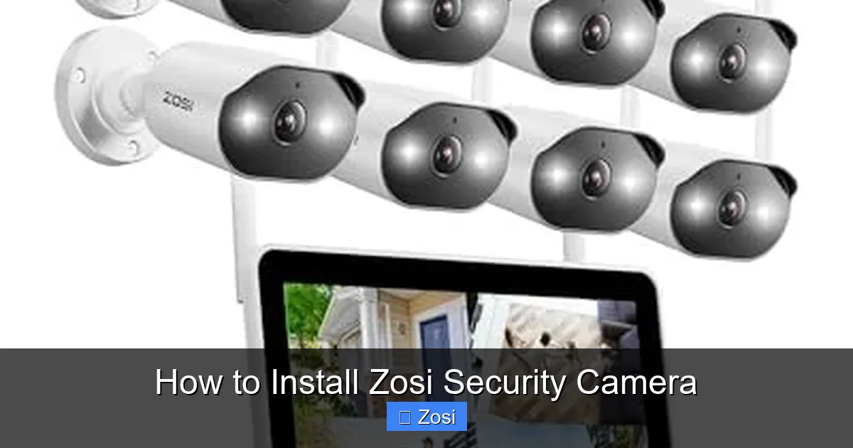 How to Install Zosi Security Camera