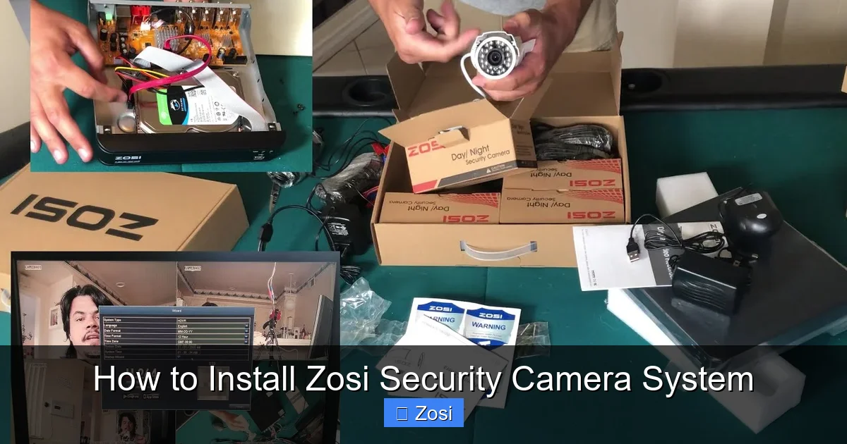 How to Install Zosi Security Camera System