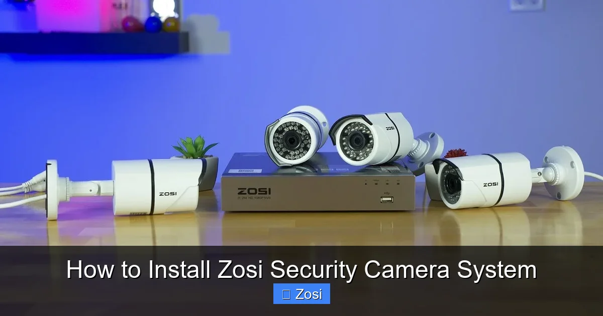 How to Install Zosi Security Camera System