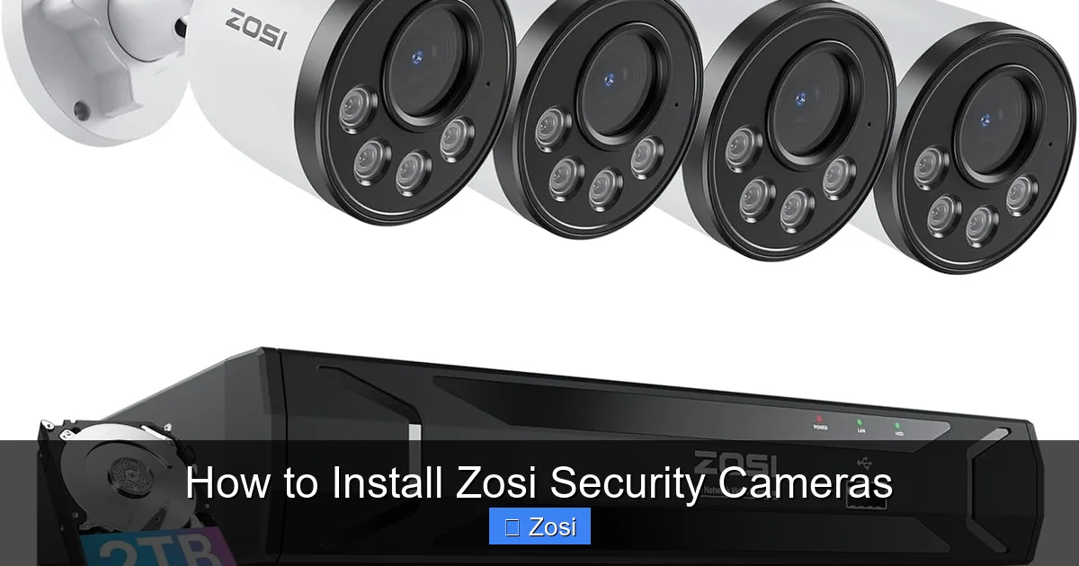 How to Install Zosi Security Cameras