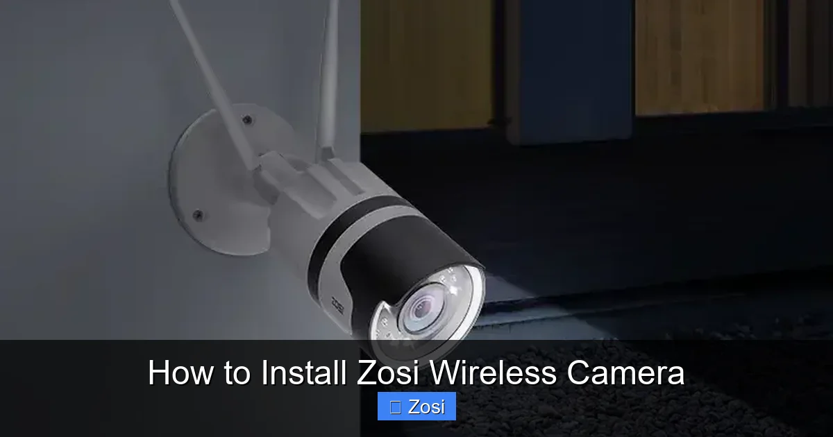 How to Install Zosi Wireless Camera