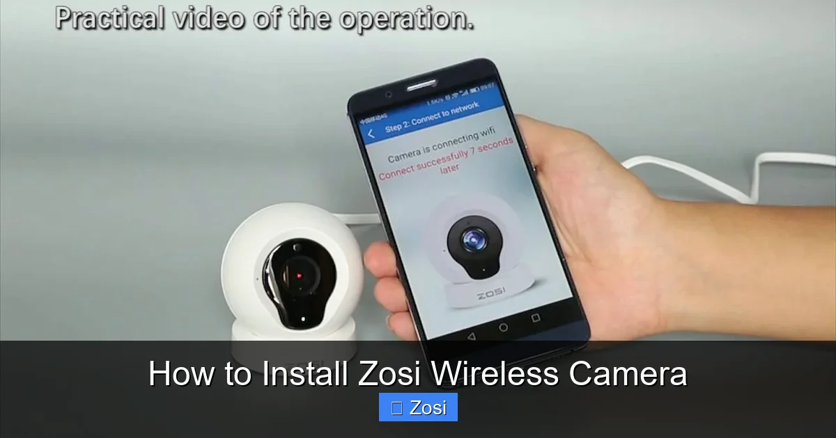 How to Install Zosi Wireless Camera