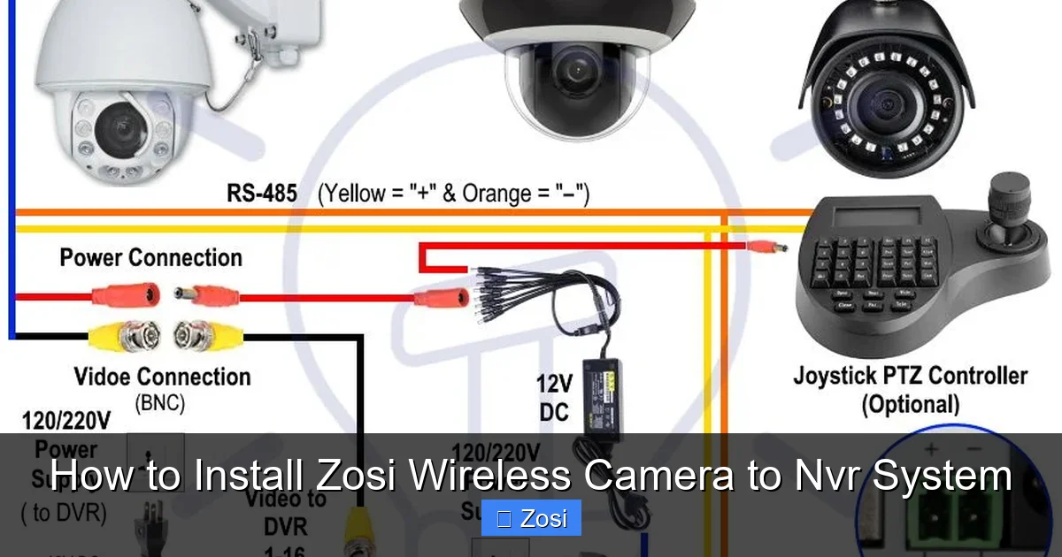 How to Install Zosi Wireless Camera to Nvr System