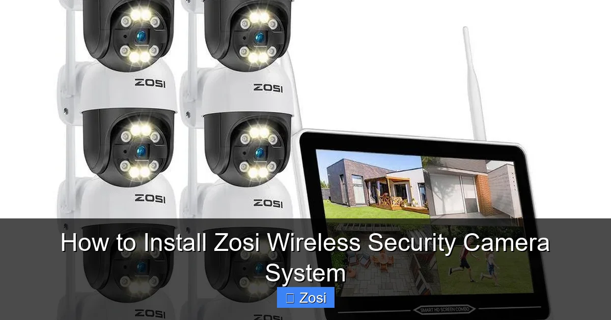 How to Install Zosi Wireless Security Camera System
